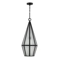 thumbnail image 2 of Peninsula 1-Light Outdoor Hanging Lantern in Matte Black, 2 of 5