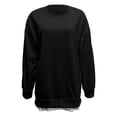 thumbnail image 5 of VNKIDY Women Side Zipper Design O-Neck Sweatshirt With Patchwork Style Long Sleeve Solid Color Pullover Birthday Dailywear, 5 of 5