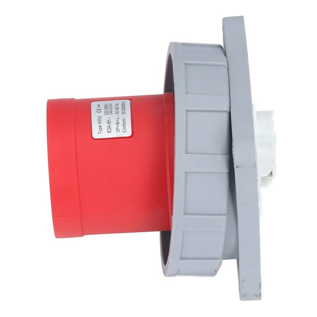 5 Pin Industrial Socket, Heat Resistant Waterproof Aviation Connector Outlet IP67 For Chemical Industry