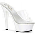 thumbnail image 2 of 6" Spike Heel P/F Sandal - Clr/Wht, 12, 2 of 2