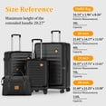 thumbnail image 3 of Joyway - 4 Luggage Sets PC Hardside Spinner Luggage -（Expandable Suitcase20"24"）28-in Checked Luggage, 3 of 10