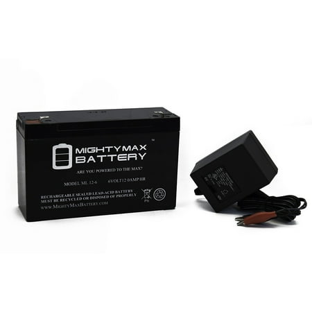 6V 12AH Battery Replaces Best Ride On Cars Thunder Jeep + 6V (Best Batteries For Toys)