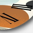 thumbnail image 3 of Designart 'Retro Shapes With Abstract Suns And Moons I' Modern Wall Clock, 3 of 5
