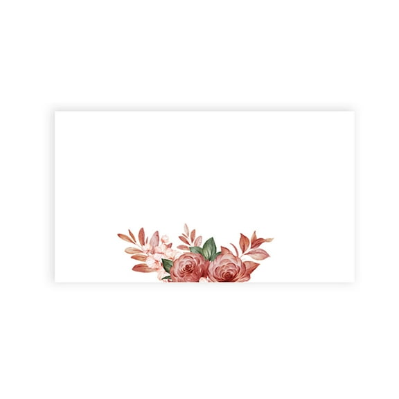 Koyal Wholesale Boho Floral Place Cards for Wedding Party Tables, Seating Name Place Cards for Holders, 60 Pack