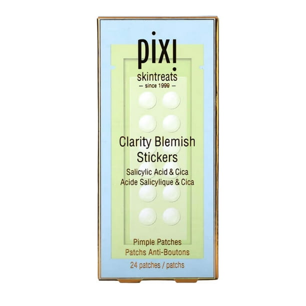 Pegatinas para imperfecciones Pixi Clarity con 24 parches de ácido salicílico