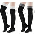 thumbnail image 2 of Thigh High Socks for Women Cable Knit Over the Knee Boot Socks, Long Warm Leg Warmers Winter, 2 of 8