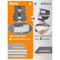 thumbnail image 3 of Contenedores de almacenamiento para vajilla china punemi, juego de 4 apilables, gris, 3 of 7