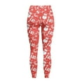 thumbnail image 6 of Renewold Snowman Candy Cane Ho Ho Red Womens Leggings with Pockets High Waist Hip Lift Tummy Control Pocket Yoga Pants Buttery Soft Stretchy Workout Yoga Pants with Plus Size, 3XL, 6 of 8