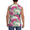 thumbnail image 4 of Daiia Orchids Flowers Printed Men's Tank Tops,Casual Soft Sleeveless Gym Muscle Shirts Bodybuilding Tee-XX-Large, 4 of 8