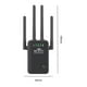 thumbnail image 3 of Amplificador De Extensor Wifi Enrutador de expansión de red de 2,4 GHz, 300 Mbps, fácil configuración, largo alcance con puerto Ethernet, 3 of 7
