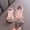 Pink, variant on SGFCWSX Girls Mary Jane Shoes Kids Sparkly Rhinestone Pearl Bow Ankle Strap Wedding Party Flats Pink Size 11 Little Kids