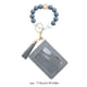 thumbnail image 3 of Cartera de cuero sintético, tarjetero, llavero, organizador y almacenamiento, pulsera de cuentas de silicona, tarjetero de color liso, llavero, billetera de cuero con flecos, compartimento para varias, 3 of 6