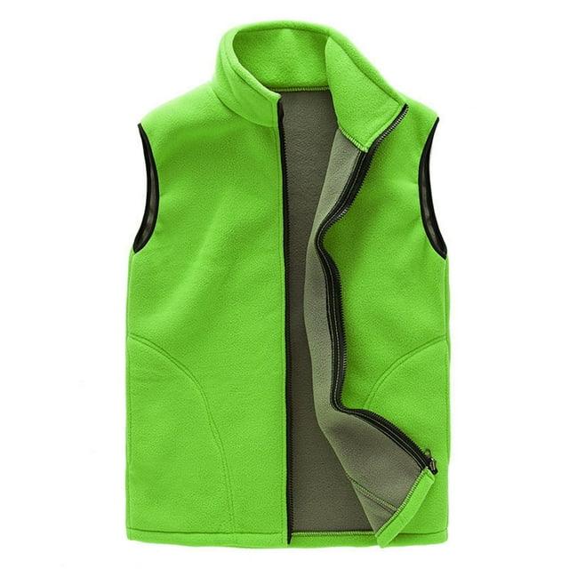 Timegard Gilets pour Femmes Sans Manches à Fermeture Éclair Complète Ajustés en Molleton Doux Veste d'Extérieur Chaude Hauts d'Hiver