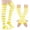 Multicolor, variant on Dweltoz Striped Thigh High Socks for Women Extra Long Stockings with Fingerless Arm Warmer Halloween Christmas Cosplay Knitted Set
