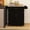 Black, variant on Rubber Wood Table Top, Lockable Casters | Kitchen Cooking, Convenient for Seasoning and Towel Access