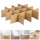 thumbnail image 5 of Kits de divisores de vidrio de 30 piezas para cajas de mudanza Divisores de cartón para embalaje Diseño de cuadrícula pequeña Ideal para copas de vino Platos y artículos frágiles Fácil de montar, 5 of 5