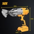 thumbnail image 2 of Sheet Metal Cutter, Cordless Metal Shears, Electric Metal Cutting Shears Compatible with Dewalt 20V Max Battery, Power Metal Cutter, Electric Scissor, 2 of 7