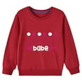 thumbnail image 2 of Herrnalise Toddler Girls Valentine's Day Sweatshirts Crewneck Hoodies Long Sleeve Collage T Shirts Kids Pullover Tops 2-10 Years, 2 of 5