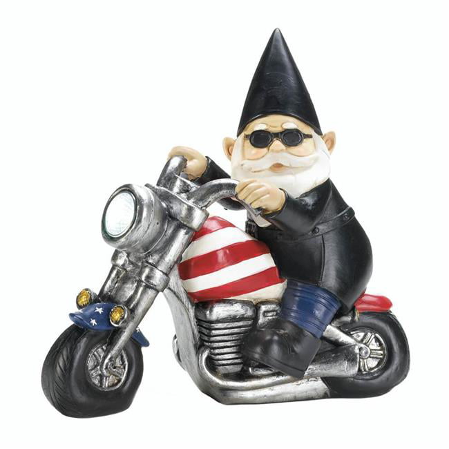 Design Toscano Axle Grease the Biker Garden Gnome Motorcycle Statue 13 Inch,... 