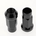 thumbnail image 4 of 20 piezaX1.25mm Tuercas de lnta Aluminio Sintonizador extendido Extremo Negro Sunnimix Tuercas de la rueda de carrera, 4 of 8