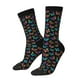 thumbnail image 1 of Balery Multicolored Butterflies Calcetas Largas con Estampado para Hombre y Mujer – Suaves y Transpirables, Talla Única (US 5-11), 1 of 6