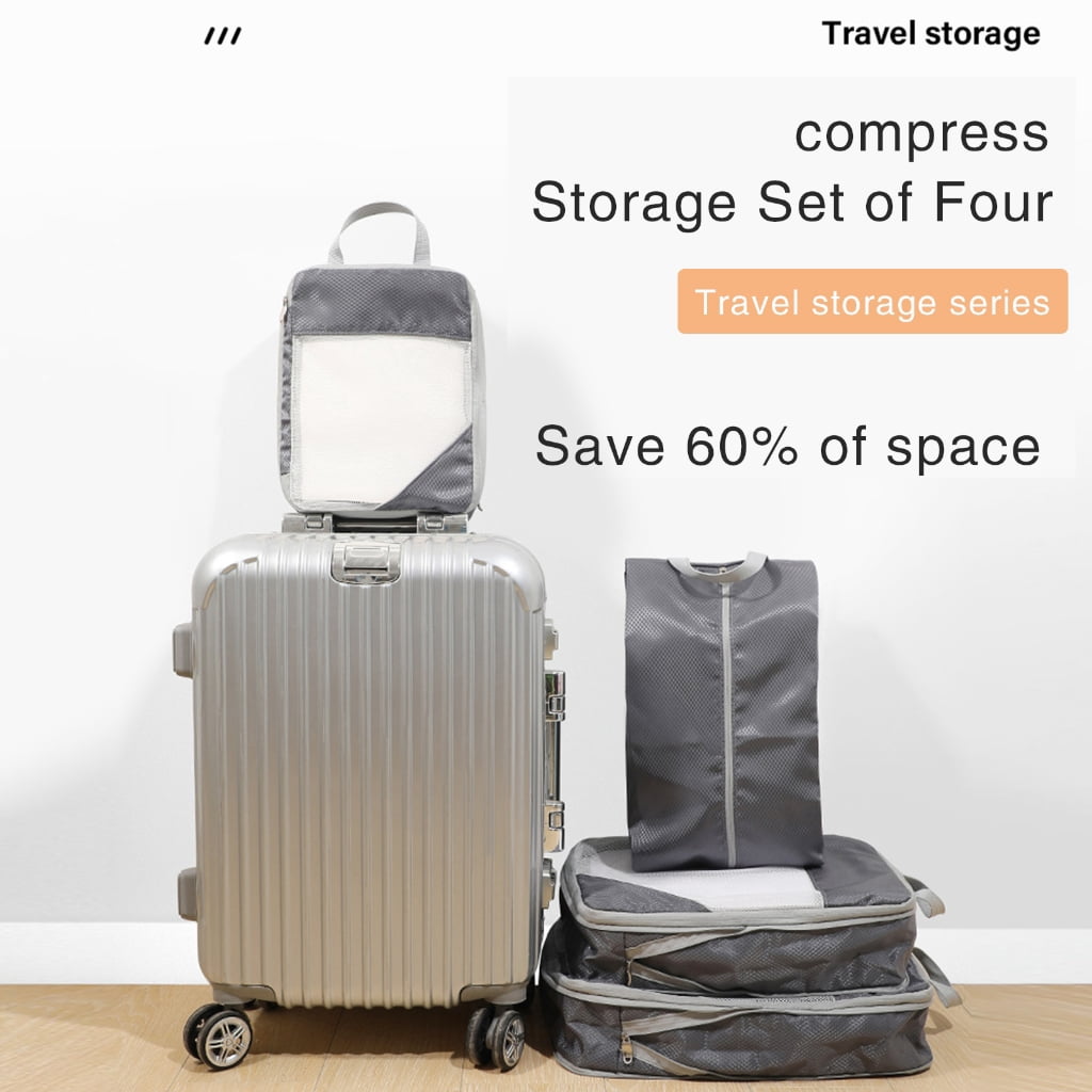 Luggage Cubes Compression Packing Cubes for Suitcase Travel Luggage Organizer with Shoe Bag Clothes Bag Packing Cubes