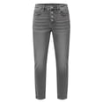 thumbnail image 5 of QIYAGBSA Women's Straight Leg Jeans High Waisted Button Fly Five Pocket Denim Casual Everyday Wear (Gray, 2XL), 5 of 6