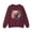 Maroon, variant on Unisex Floral Bear Sweatshirt, Animals Sweatshirt, Floral Sweatshirt, Art Design Sweatshirt