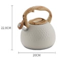thumbnail image 4 of Hervidor con silbido Matsuzay 3L Acero inoxidable beige 20 cm, 4 of 6