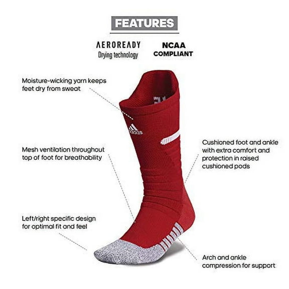 Adizero Football Cushioned Crew Socks (1-Pair)