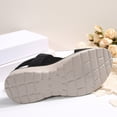 thumbnail image 5 of SZJXBUY Wide Width Platform Sandals for Women Open Toe Elegant Flat Wedge Sandals Summer Comfortable Elastic Ankle Strap Dressy Shoes Black,36, 5 of 9