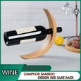 thumbnail image 6 of NWOKYZGH Single Wine Bottle Holder, Natural Bamboo Personalized Wine Rack,Self Balancing Display Wine Rack On Tabletop, Cabinet Etc, 6 of 6
