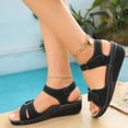 thumbnail image 6 of Willtoo Orthopedic Sandals for Women Fashion, Womens Walking Slippers with Arch Support Open Toe Ankle Strap Espadrilles Platform Wedge Sandals for Women Summer Dressy Comfortable Slip On Flip Flops, 6 of 6