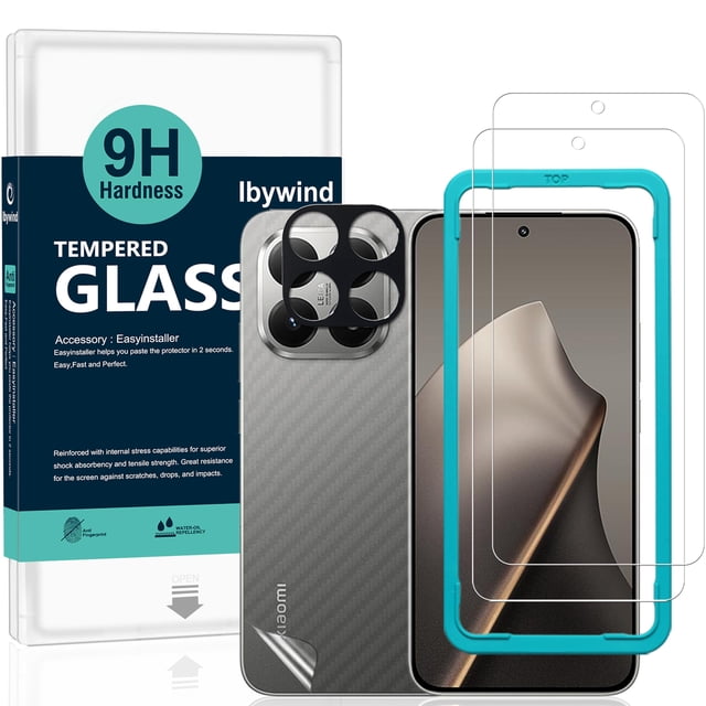 Protector de Pantalla Ibywind para Xiaomi 15T 5G con Protector de Lente de Cámara 2PK
