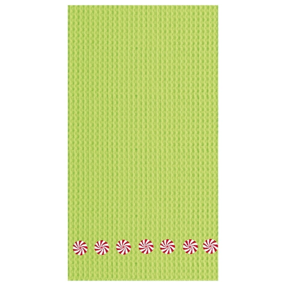 Peppermint Waffle Weave Dishtowel