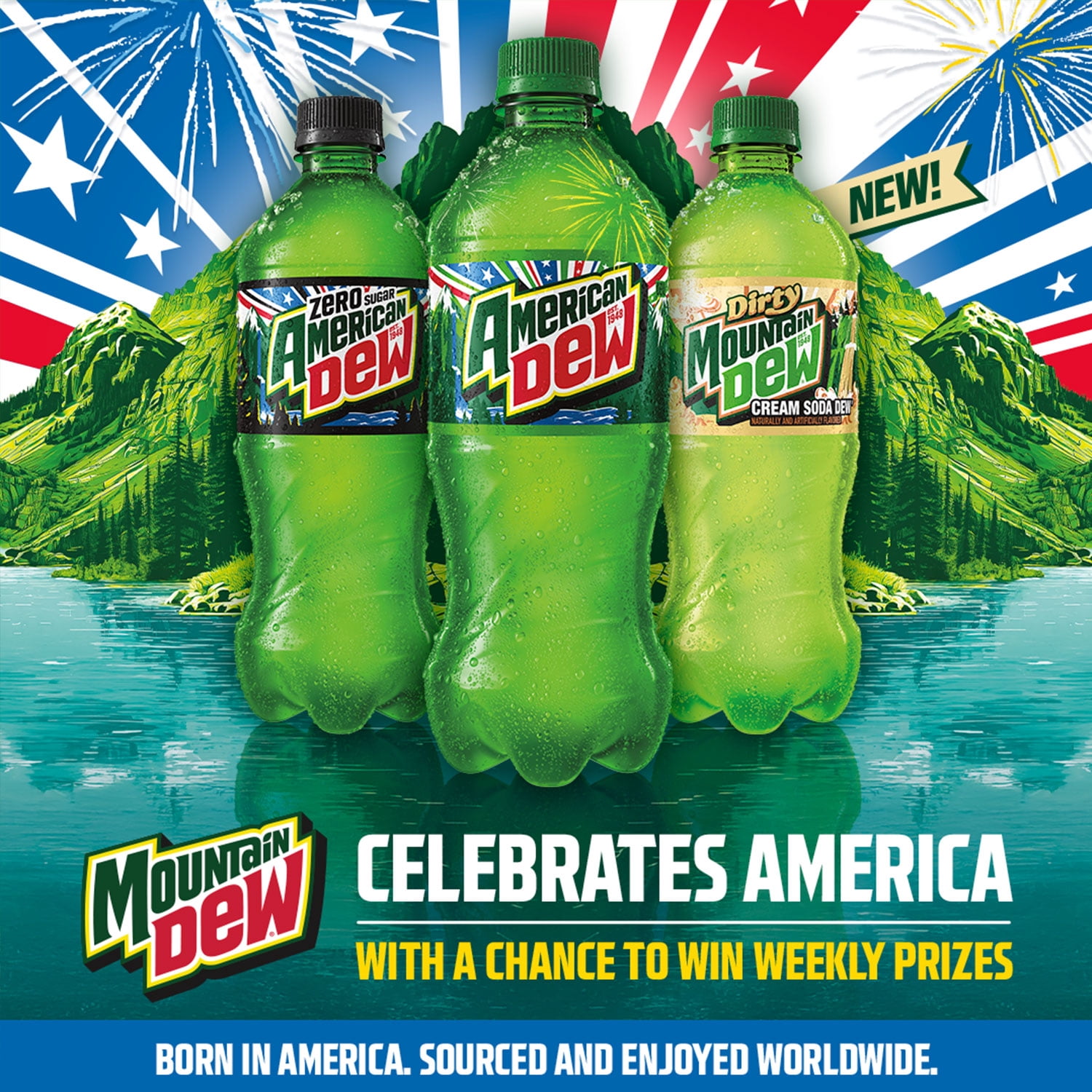 Mountain Dew Citrus Soda Pop, 20 fl oz Bottle, Allergens not Contained