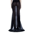 thumbnail image 2 of Coduop Women's Sheer Mesh Fishtail Long Skirts High Waist Zip Up Floor Length Fishtail Skirts, 2 of 3
