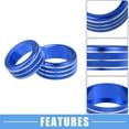 thumbnail image 3 of Unique Bargains 2 Pcs Car AC Vent Ring Cover Trim for Ram 1500 2019-2024 for Ram 2500 2020-2024 Aluminum Alloy Blue, 3 of 6