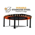 thumbnail image 4 of LEAPS & REBOUNDS 40" Mini Fitness Trampoline & Rebounder for Adults, Orange, 4 of 9