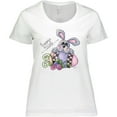 thumbnail image 3 of Inktastic Happy Easter Bunny Rabbit Women's Plus Size T-Shirt, 3 of 5