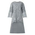 thumbnail image 4 of Women's Embroidered Evening Dress Lace Embroidered Two-piece Dress Set, 4 of 6