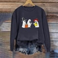 thumbnail image 4 of Enjoytime Sweatshirts for Women Crew Neck Long Sleeve Blouses Funny Spooky Season Sweatshirt Ghost Fall Pullover Tops, 4 of 5