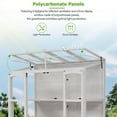 thumbnail image 5 of Furvclv 78" Walk-in Wooden Greenhouse With 4 Independent Ventilation Skylights And 2 Folding Middle Shelves, Outdoor Greenhouse Cold Frame Plant Garden Hot House, 5 of 9