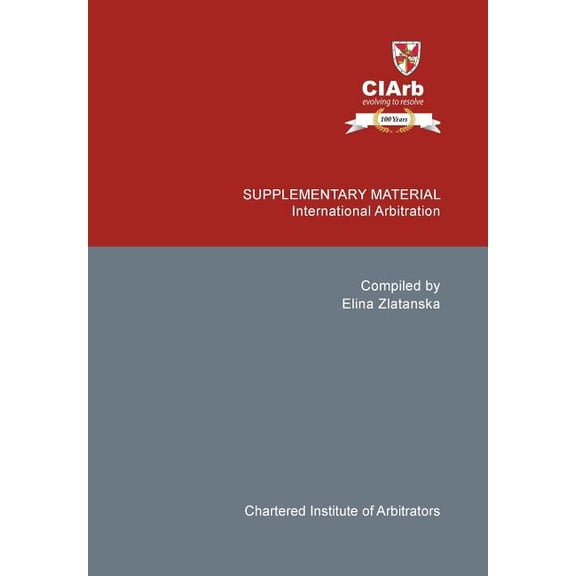 Supplementary Material: International Arbitration (Hardcover)
