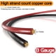 thumbnail image 2 of Cable De Calibre 8 (25 Pies Cada Uno, Negro/Rojo) Aluminio Revestido De Cobre Cca 60A Agu Portafusibles 20 Conectores De Terminales De Lengüetas Y Tubo Termorretráctil 2:1 Para Cable De Tierra De Ampl, 2 of 5