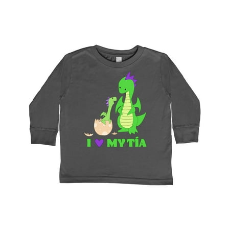 

Inktastic I Love My Tía Gift Toddler Boy or Toddler Girl Long Sleeve T-Shirt