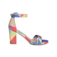 thumbnail image 3 of BLISSFUL STEP Women Solid Color Buckle Block Heel Ankle Strap Sandals, 3 of 8