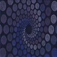 thumbnail image 1 of Ahgly Company Indoor Square Patterned Deep Periwinkle Purple Area Rugs, 5' Square, 1 of 6