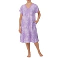 thumbnail image 3 of Secret Treasures Women's and Women's Plus Traditional Knit Short Sleeve V-Neck Gown, 3 of 7