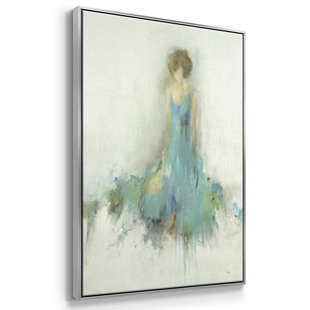Reflection on You Framed Premium Gallery Wrapped Canvas - Ready to Hang - 17 x 25 - Silver Floating Frame